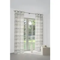 Wirth Vorhang "Kairo" Gr. 2, beige (natur), B:132cm H:175cm, Jacquard, Baumwolle, Polyester, Gardinen, Vorhang