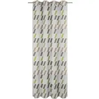 Wirth Vorhang "Bray" Gr. 4, grün, B:132cm H:245cm, Jacquard, Baumwolle, Polyester, Gardinen, Vorhang