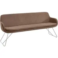 Set One By Musterring Essbank "Tavia", braun (copper, edelstahl), B:180cm H:87cm T:66cm, 100% PES, Sitzbänke, Essbank, Schlittengestell in drei Ausführungen, Breite 180, 200 oder 220 cm