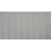 Stickereien Plauen Scheibengardine "Pescara" Gr. 5, weiß (weiß, beige), B:128cm H:54cm, Voile, Polyester, Gardinen, Scheibengardine