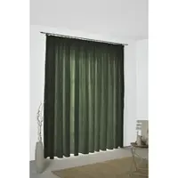 Wirth Vorhang "Sepino" Gr. 4, grün, B:132cm H:245cm, Jacquard, Baumwolle, Polyester, Gardinen, Vorhang