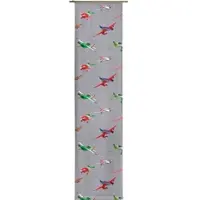 Wirth Schiebegardine "Planes Action" Gr. 4, grau, B:60cm H:245cm, Satin, Polyester, Gardinen, Schiebegardine, Disney