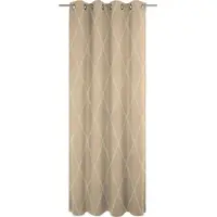 Adam Audio Vorhang ADAM "Casket Valdelana Light" Gr. 4, beige, B:145cm H:245cm, Jacquard, Baumwolle (Bio-Baumwolle), Gardinen, Vorhang, aus 100% Bio-Baumwolle