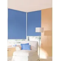 Sunlines Seitenzugrollo "One size Style uni" Gr. 8, blau, B:82cm H:180cm, Kunststoff, Metall, Polyester, Rollos, Seitenzugrollo, Made in Germany