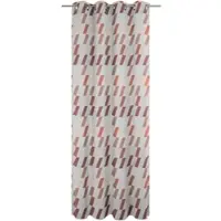 Wirth Vorhang "Bray" Gr. 2, orange (terrakotta), B:132cm H:175cm, Jacquard, Baumwolle, Polyester, Gardinen, Vorhang