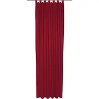 Wirth Vorhang "Westport" Gr. 4, rot, B:132cm H:245cm, Jacquard, Polyester, Gardinen, Vorhang