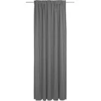 Adam Audio Vorhang ADAM "Uni Collection light" Gr. 5, schwarz (schwarz, beige), B:142cm H:255cm, Jacquard, Baumwolle, Gardinen, Vorhang, aus 100% Bio-Baumwolle
