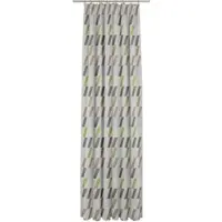Wirth Vorhang "Bray" Gr. 4, grün, B:132cm H:245cm, Jacquard, Baumwolle, Polyester, Gardinen, Vorhang