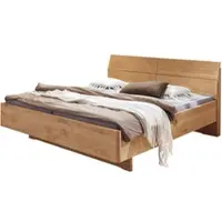 Wiemann Holzbett "Cardiff, Bettgestell, Bettrahmen, teilmassiv Erle", erle teilmassiv, B:160cm L:190cm, Betten, Holzbett, Kopf- und Fußteil aus Massivholz in Erle, verschiedene Größen