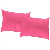 Wirth Dekokissen "Lahnstein" Gr. 3, pink (pink, gemustert unifarben), B:40cm L:60cm, Polyester, Dekokissen_Sitzkissen_Kissenhüllen, Dekokissen, Kissenhülle ohne Füllung, 2 Stück