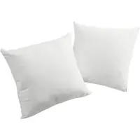 Wirth Dekokissen "Newbury" Gr. 2, weiß (weiß, unifarben), B:50cm L:50cm, Baumwolle, Polyester, Dekokissen_Sitzkissen_Kissenhüllen, Dekokissen, Kissenhülle ohne Füllung, 2 Stück