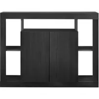 Home affaire Sideboard "Rimini", schwarz (schwarz melamin holzstruktur), B:134cm H:102cm T:42cm, Sideboards, Sideboard, Breite 134 cm