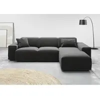Home affaire Ecksofa "Glimminge L-Form auch in Breitcord, Feincord + Easy care-Bezug", grau (anthrazit), B:264cm H:71cm T:191cm, 95% Polyester, 5% Nylon, Sofas, Ecksofa, Breite 264, Zierkissen