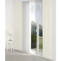 Wirth Schiebegardine "Torbole" Gr. 2, beige, B:60cm H:175cm, Jacquard, Baumwolle, Polyester, Gardinen, Schiebegardine
