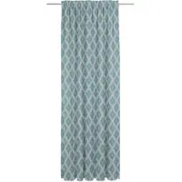 Adam Audio Vorhang ADAM "Maroccan Shiraz" Gr. 2, blau (türkis), B:142cm H:175cm, Jacquard, Baumwolle, Gardinen, Vorhang, aus 100% Bio-Baumwolle