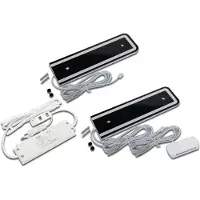 Hera LED-Unterschranklampe U-Pad F, 2er-Set 3.000K schwarz Sensor