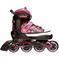 KRF Jungle Inline-skates Schwarz,Rosa EU 29-32 Jungen,Mädchen Schwarz,Rosa EU 29-32