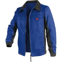 Kübler Funktionsjacke KÜBLER "Bekleidung", Herren, Gr. 58, blau (kornblau, schwarz), Obermaterial: 65% Polyester PES. 35% Baumwolle CO., Jacken Funktionsjacke