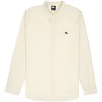 Quiksilver Langarmhemd "Mw Premium Stretch", Herren, Gr. S, bone weiß, Obermaterial: 98% Baumwolle, 2% Elasthan., Hemden Langarmhemd