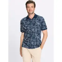 Catamaran Poloshirt "Kurzarm-Shirt", Herren, Gr. 44/46, blau (dunkelblau, weiß, gemustert), 100% Baumwolle, gemustert, Shirts Poloshirt