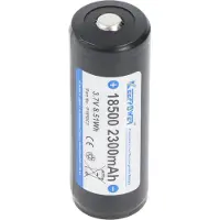 Keeppower Li-ion Akku 18500 mit 2300mAh 3,6V - 3,7V, 52,5x18,3mm, integrierte Schutzelektronik P1850C3