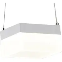 REALITY IMPORT Hängelampe LED Gina, weiß, 12W, neutralweiß, 960lm, Acryl, Maße: 100x12x12cm, IP20, Marke: Reality