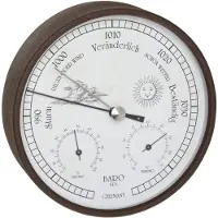 TFA-Dostmann TFA - Analoge Wetterstation für innen und außen - 20.2027.60 - Edelstahl/Skala weiß