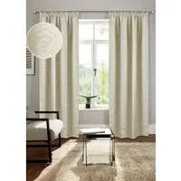 Bruno Banani Verdunkelungsvorhang "Alessio" Gr. 2, beige, B:130cm H:175cm, Polyester, Polyester, Gardinen, Verdunkelungsvorhang, Elegantes Muster, Jacquard, verdunkelnder Vorhang, blickdicht,modern