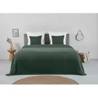 Otto Home Tagesdecke "Greta", grün (dunkelgrün), B:230cm L:250cm, Baumwolle, Tagesdecken, Tagesdecke, in Waffelpiqué Optik, viele Farben erhältlich, Decke ab 140 x 200 cm