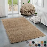 Bruno Banani Hochflor-Teppich "Shaggy Soft" Gr. 6, braun, B:200cm H:30mm L:290cm, Kunstfaser, Teppiche, Hochflor-Teppich, gewebt, Uni Farben, besonders weich und kuschelig, Kundenliebling, Topseller