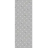 Queence Vinyltapete "Madeleine", grau, B:0,9m L:2,5m, Vinyl, Tapeten, Vinyltapete, 90x250cm, selbstklebend, kinderleichte Anbringung,, Sticker