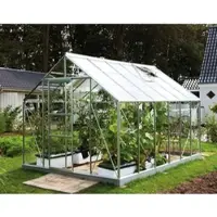 Vitavia Gewächshaus "Merkur 9900", silber (silberfarben), B:254cm T:379cm, Gewächshäuser, Gewächshaus