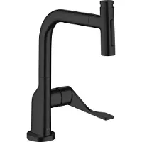 Hansgrohe SPT 230 Se 2jet Axor Citterio mit Ausziehbrause, mattschwarz
