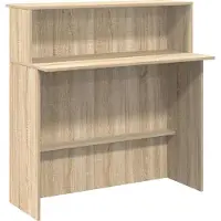 Syfax Empfangstresen Sonoma-Eiche 100 x 50 x 103,5 cm Holzwerkstoff