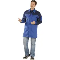Planam Berufsmantel Highline Gr. 70 kornblau/marine/zink