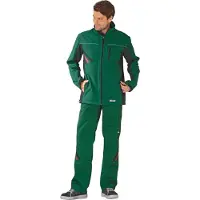 Planam Softshelljacke Highline Gr. XL grün/schwarz/rot
