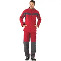 Planam Softshelljacke Plaline Gr. 2XL rot/schiefer