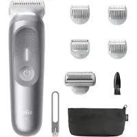 Braun Bodygroomer Series 7 Kabelloser Körperrasierer Herren BG7555 Grau + Etui