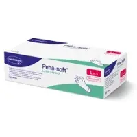 Hartmann Peha-soft Latex protect Untersuchungshandschuh, puderfrei, Unsteriler Einmalhandschuh aus weichem Naturkautschuklatex, 1 Karton = 10 Packungen à 100 Stück, Größe L
