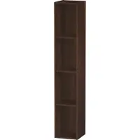 Duravit L-Cube Regalelement vertikal, 4 Fächer, 180x180x1000mm, LC120506969, Farbe: Nussbaum gebürstet Echtholzfurnier