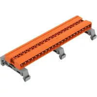 Wago 232-552/007-000 Verbindungsstiftleiste, TS-35-Befestigung, 22-polig, orange 232552007000 - 10 Stück