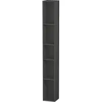 Duravit L-Cube Regalelement vertikal, 5 Fächer, 180x180x1400mm, LC120604949, Farbe: Graphit Matt Dekor