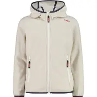 CMP - Girl's Jacket Fix Hood Jacquard Knitted 3H19825 - Fleecejacke Gr 164 beige
