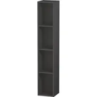 Duravit L-Cube Regalelement vertikal, 4 Fächer, 180x180x1000mm, LC120504949, Farbe: Graphit Matt Dekor