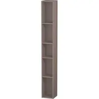 Duravit L-Cube Regalelement vertikal, 5 Fächer, 180x180x1400mm, LC120604343, Farbe: Basalt Matt Dekor