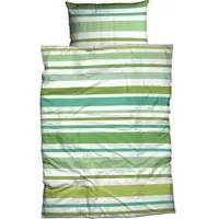 Casatex Bettwäsche "Banda", grün, B/L: 135cm x 200cm, 1 Stk., 1 Stk., Satin, B/L: 80cm x 80cm, 2 tlg., Satin, Bezug: 100% Baumwolle, Bettwäsche, Bettwäsche, frische moderne Farben