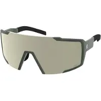 SCOTT - Sonnenbrille - Shield Kaki Green Amp White Chrome S2 - schwarz