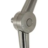 Steinhauer Stehlampe Prestige Chic stahlfarben/schwarz-gold Höhe 250 cm