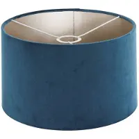 Steinhauer Stehlampe Bloeba, schwarz/blau, Höhe 165 cm, Velours