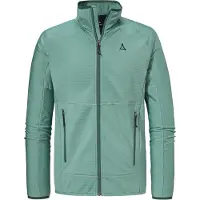 Schöffel Fleecejacke SCHÖFFEL "Fleece Jk Style Cascata MNS", Herren, Gr. 54, grün (6405, grün), Oberstoff: 94% Polyester, 6% Elasthan, regular fit, hoch geschlossener Ausschnitt, Jacken Fleecejacke